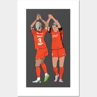 Rachel Daly Megan Oyster Houston Dash Dance NWSL Posters and Art